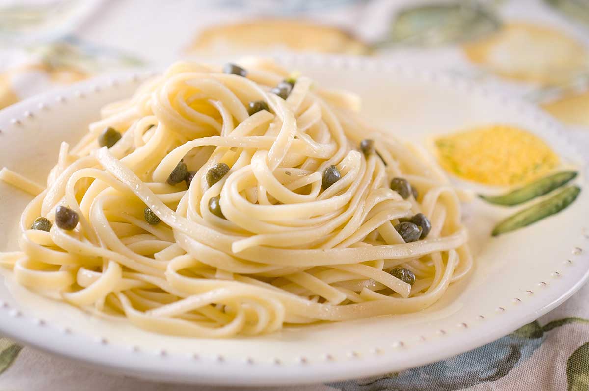 Recipe for Lemon Caper Linguine Life's Ambrosia Life's Ambrosia
