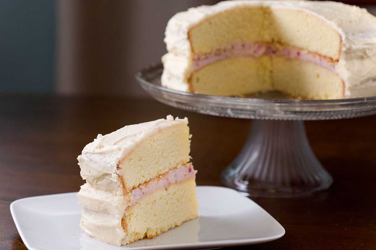 Recipe for Raspberry Cream Cheese Filled Cake Life's Ambrosia Life's