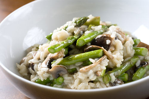 Asparagus and Mushroom Risotto