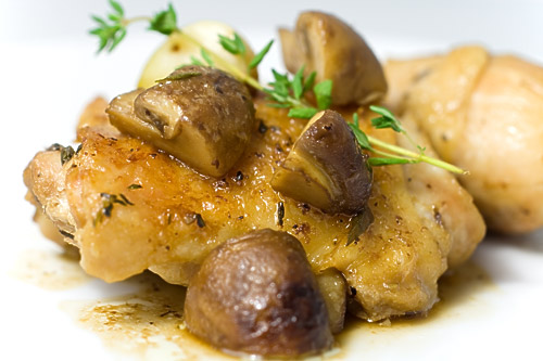 Baked Chicken with Mushrooms