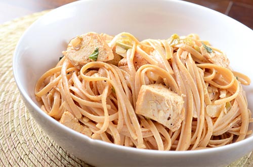 Creamy Hatch Chile and Chicken Pasta