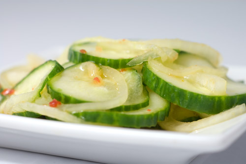 Cucumber Salad with Sweet Thai Chili Vinaigrette
