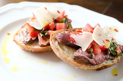 Grilled Steak Bruschetta