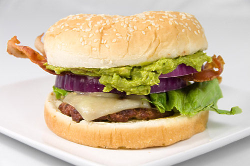 Guacamole Bacon Cheeseburger