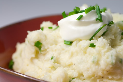 Horseradish and Sour Cream Mashed Potatoes
