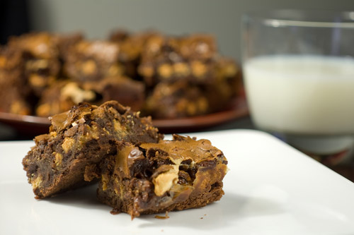 Layered S’more Brownies