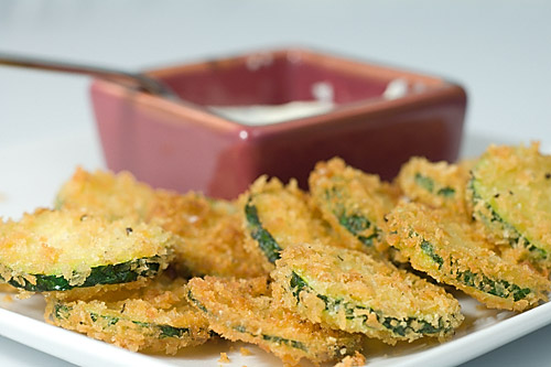 Fried Panko Crusted Zucchini