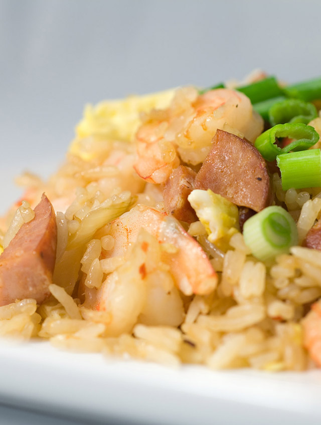 Andouille and Shrimp Fried Rice Life's Ambrosia
