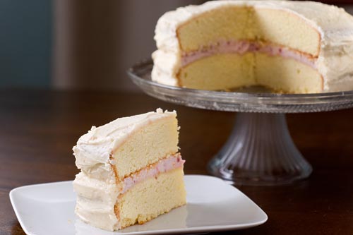 Raspberry Cream Cheese Filled Cake