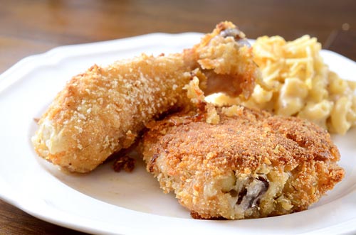 Rosemary Brined Oven Fried Chicken