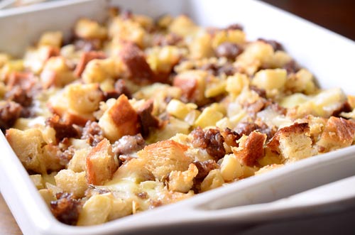 Sausage, Apple and Brie Stuffing