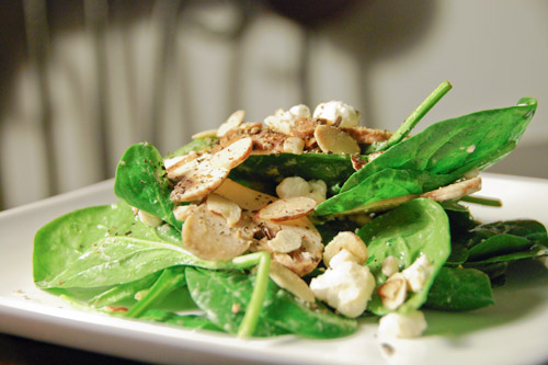 Spinach Salad with Dijon Vinaigrette